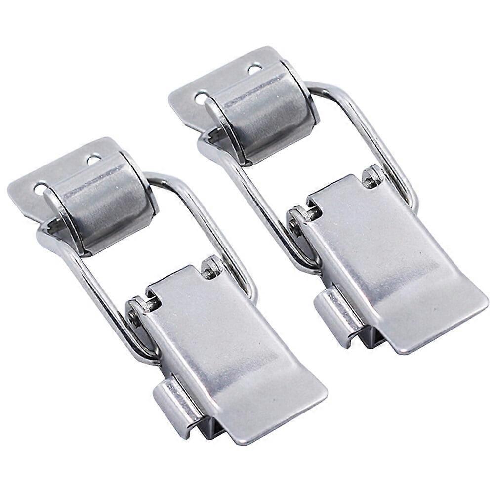 Eease 2pcs Adjustable Self-locking Buckles Stainless Steel Toggle Latch Clamps Lever Latches Adjustable Pull Latches Heavy Duty Toggle Bolts Clamps