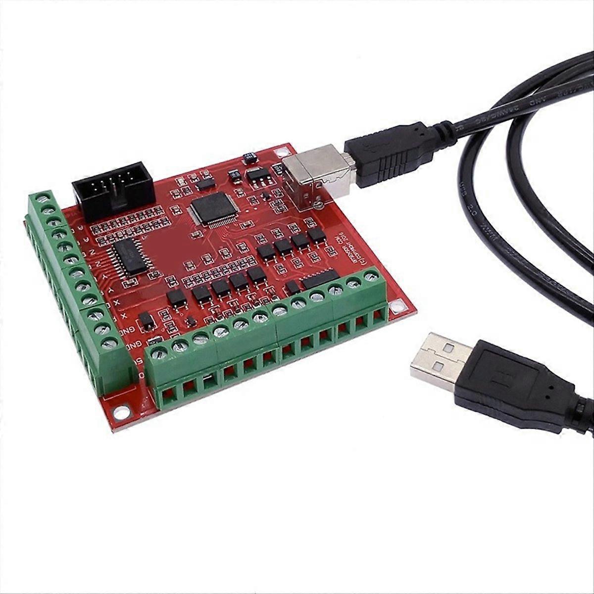 USB Interface for Motion Control Card Flying Carving Card with USB Cable for 4 CNC Router Engraving 