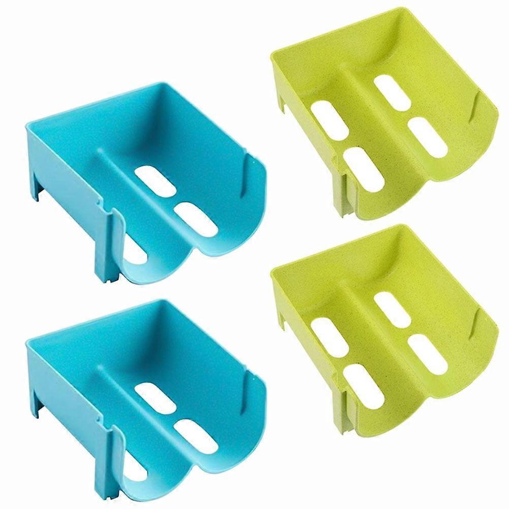4pcs Refrigerator Drawer Boxes Stackable Drink Racks Storage Containers