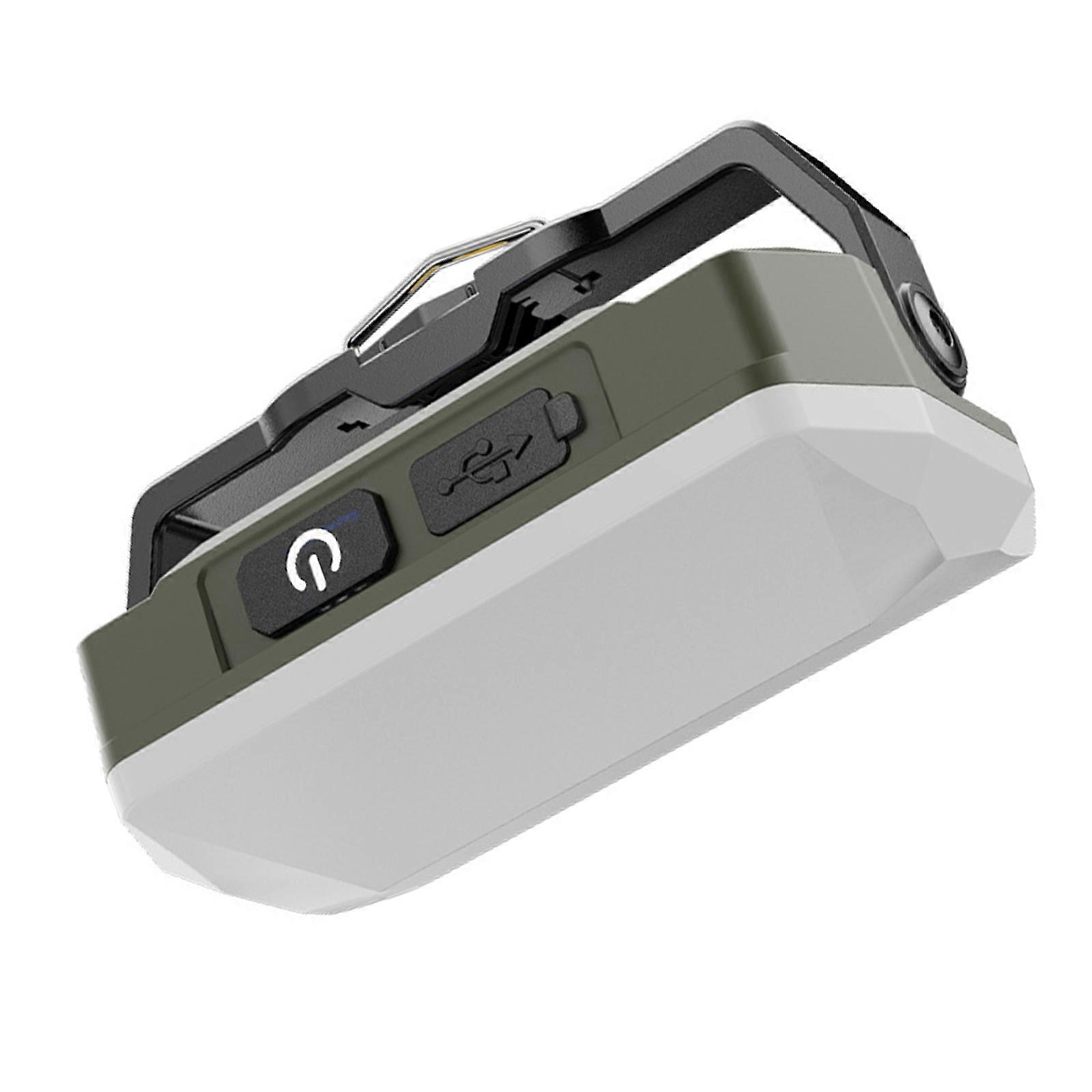 3 Light Source Magnetic Work Light Waterproof Rechargeable Emergency Light Adjustable Brightness for Camping Outdoor Multicolor