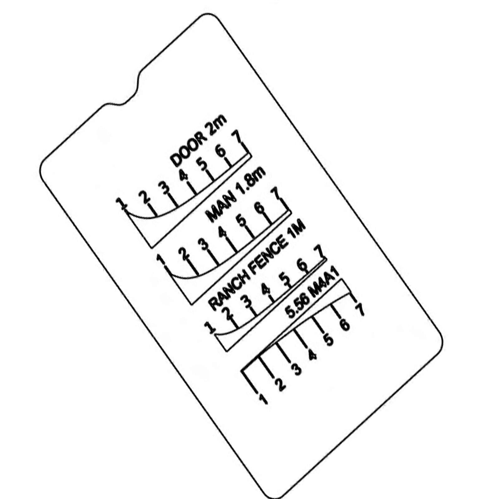 Durability Ranges Finders Card Versatiles Ranges Finders Card Pocket Analog Meter for Outdoor Hunting Multicolor