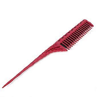 Hair Care Hair Styling Modeling Comb Lightweight Hair Salon Supplies Comb (Red)