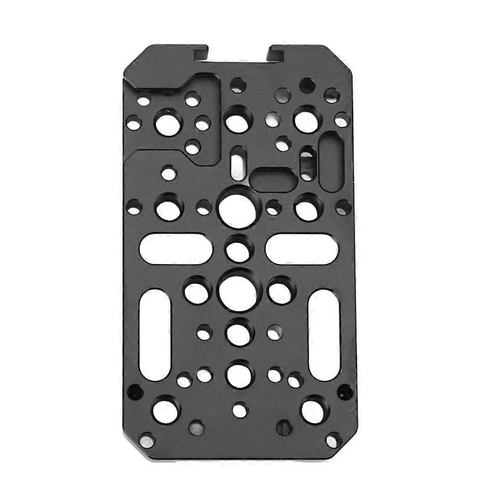 Camera Cheese Easy Plate with Cold Shoe Mount 1/4 3/8 Inch Threads Multipurpose Switching Plate for Tripod Cages