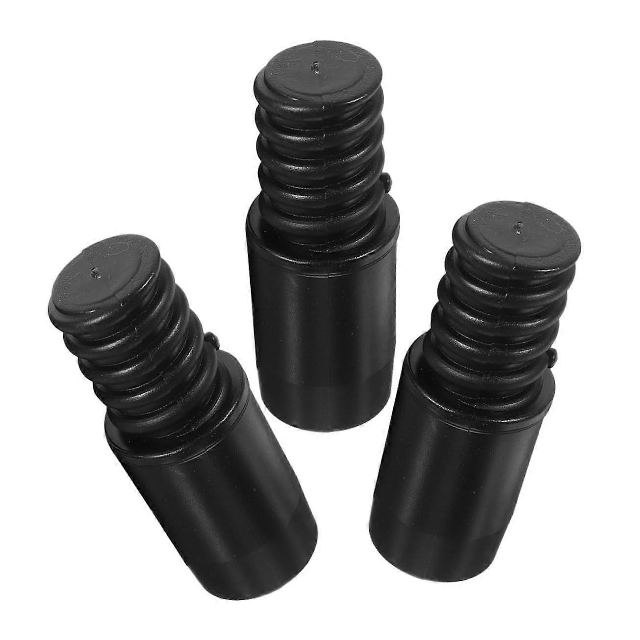 Mop Handle Threaded Tip Replacement Set of 3, Easy Install Broom Rod Adapter for Household Cleaning