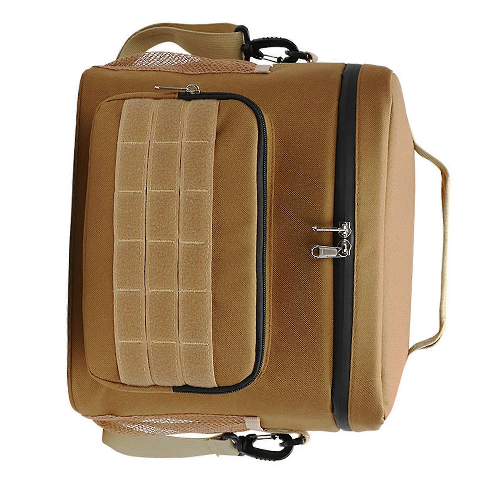 Sacs à lunch portables Sacs à bento isolés pour sacs à lunch réutilisables unisexes Conteneur à dîner Sac à main de grande capacité Sac à main Sac de nourriture Couleur sable