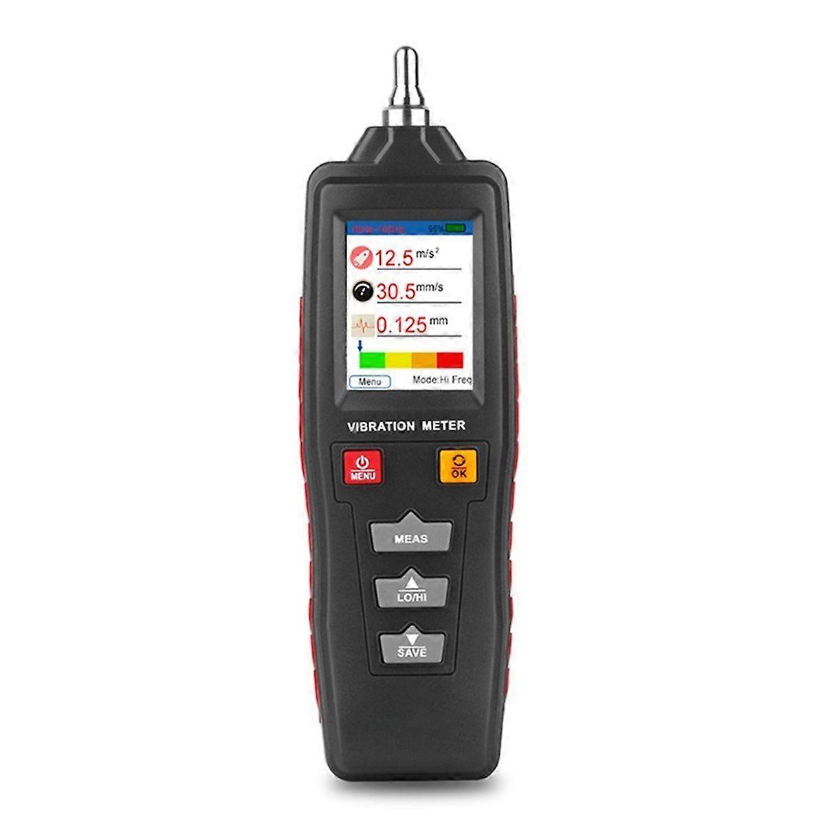 Vibration Analyzer Digital Vibration Meter Handheld Vibration Monitor Color Display Mechanical Equip