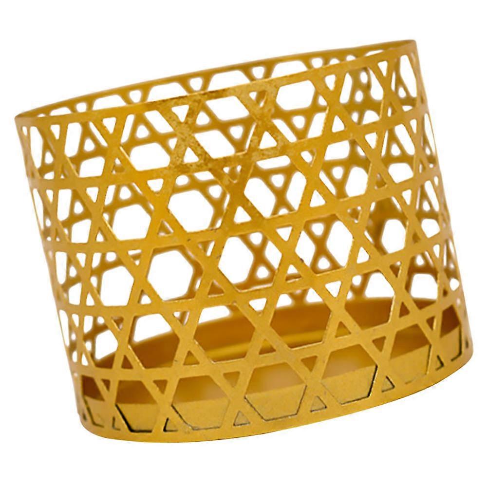 Golden Geometric Candlestick for Home Use 1Pcs Aromatherapy Holder