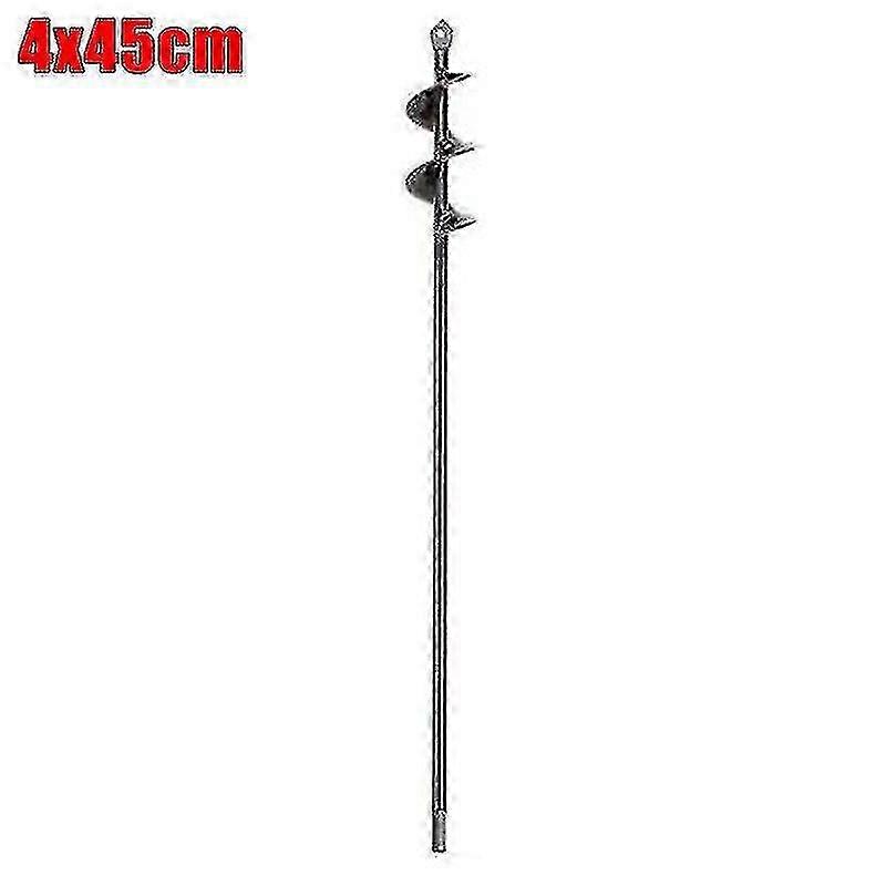 e Drill Bit Extensions 4cmx45cm Loosing Soil Earth Auger Spiral Drill Bit Set Gardens Digging Plantings Seedling