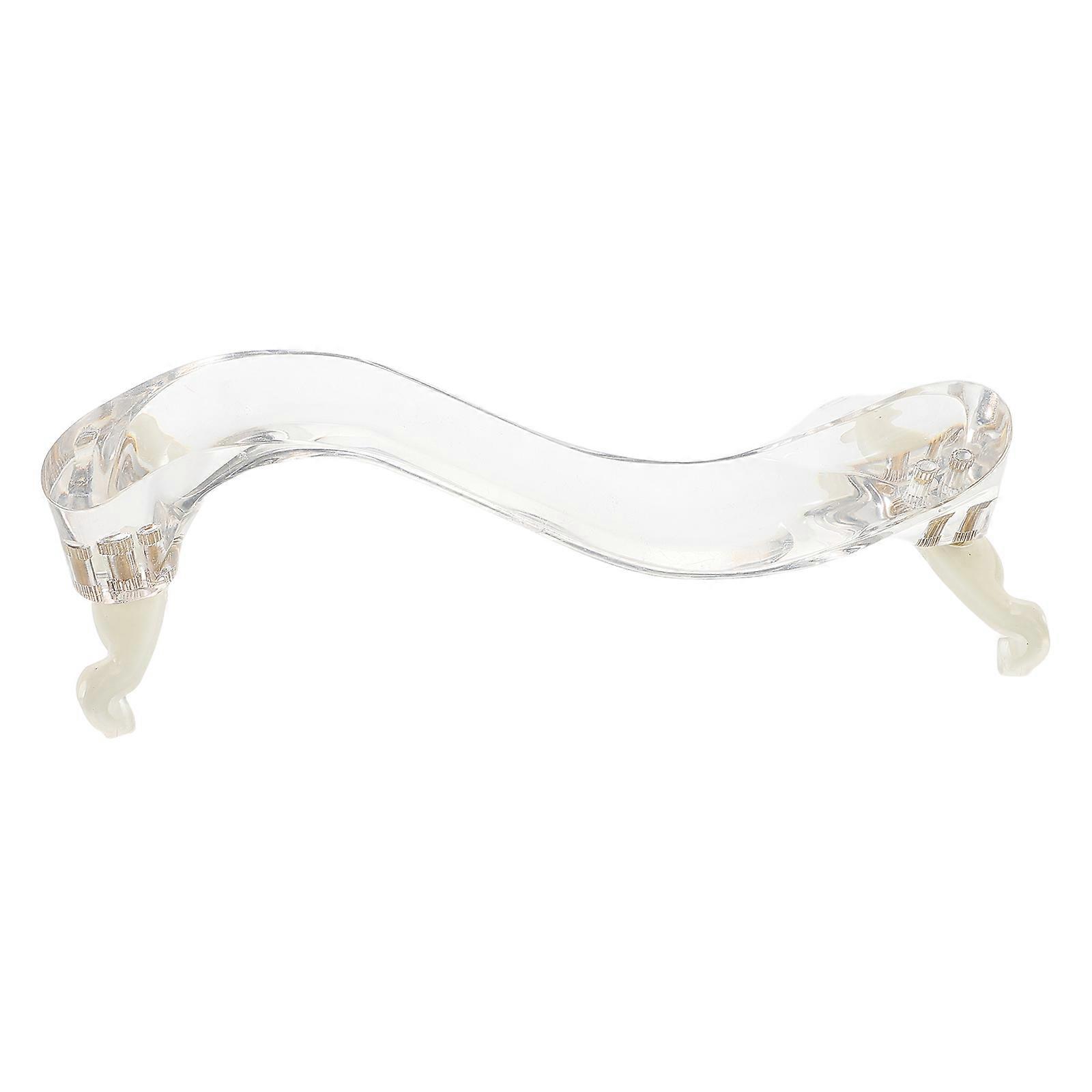 Violin Shoulder Rest Clear Acrylic Ergonomic Support for Beginners