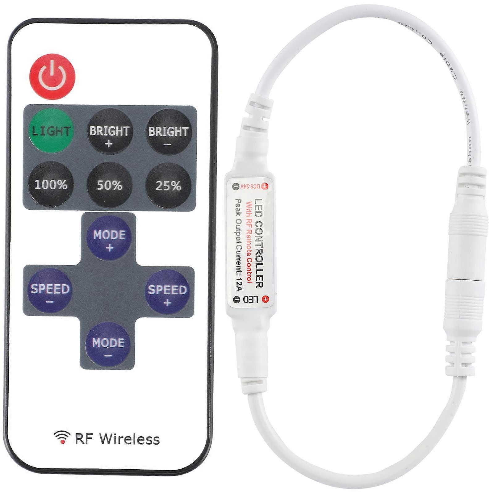 RF LED Remote Controller DC12V Wireless Control for Under Cabinet LED Puck Lighting Kit