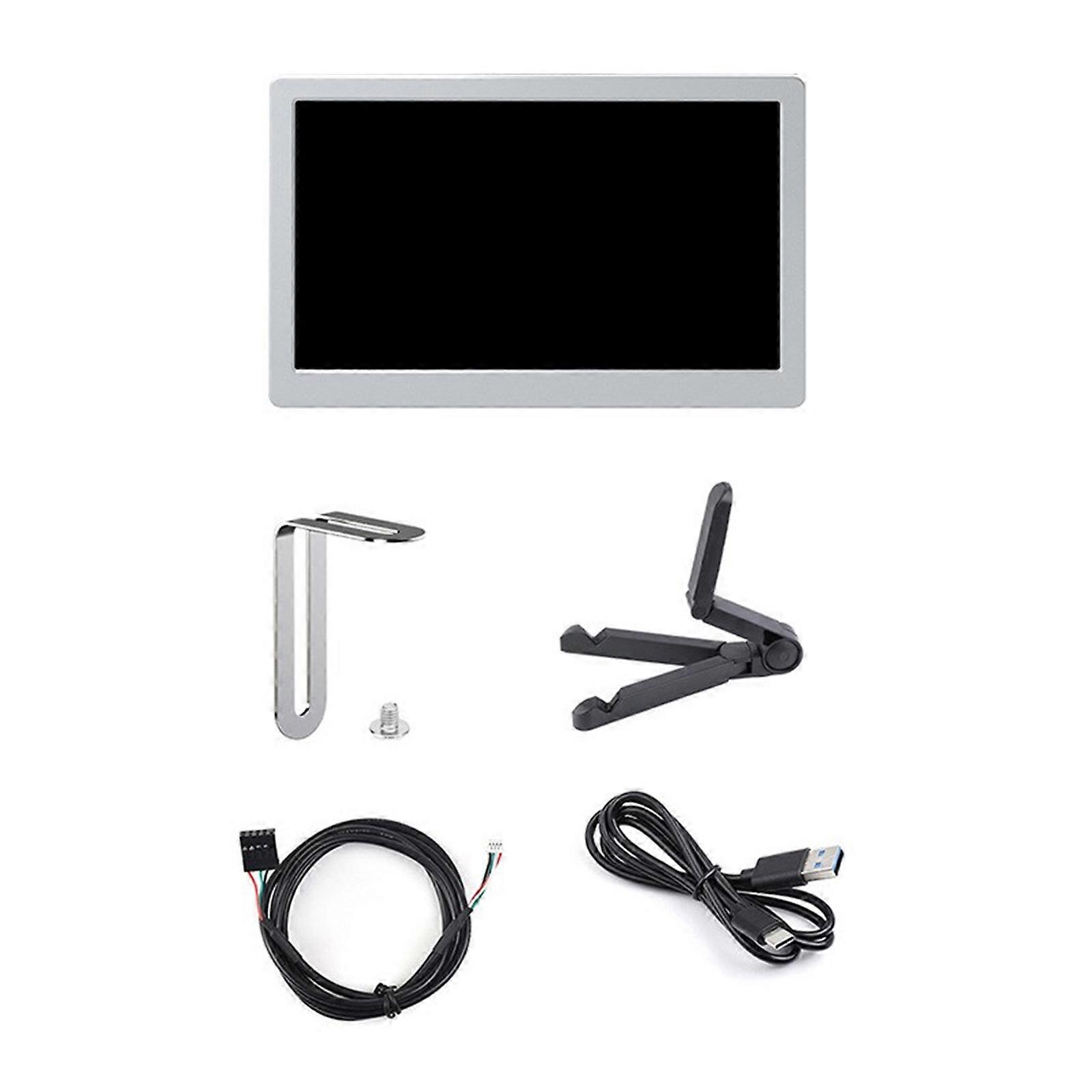 7" IPS Screen Side Monitors 1024x600 Display for Computer Case Chassis Secondary Screen Upgrades for More Productive  silver