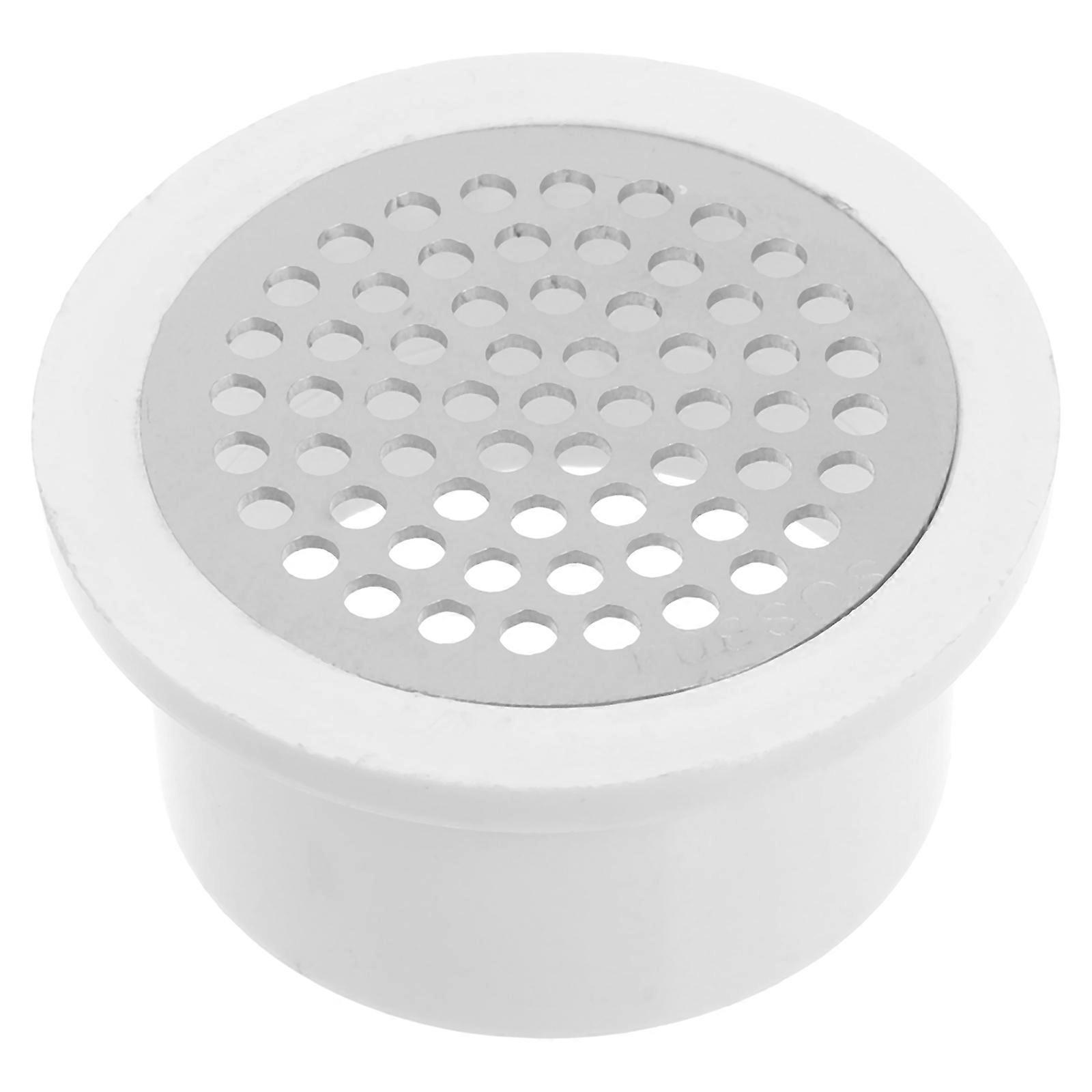 Outdoor Round Drain Cover for Efficient Water Flow White Drain Filter