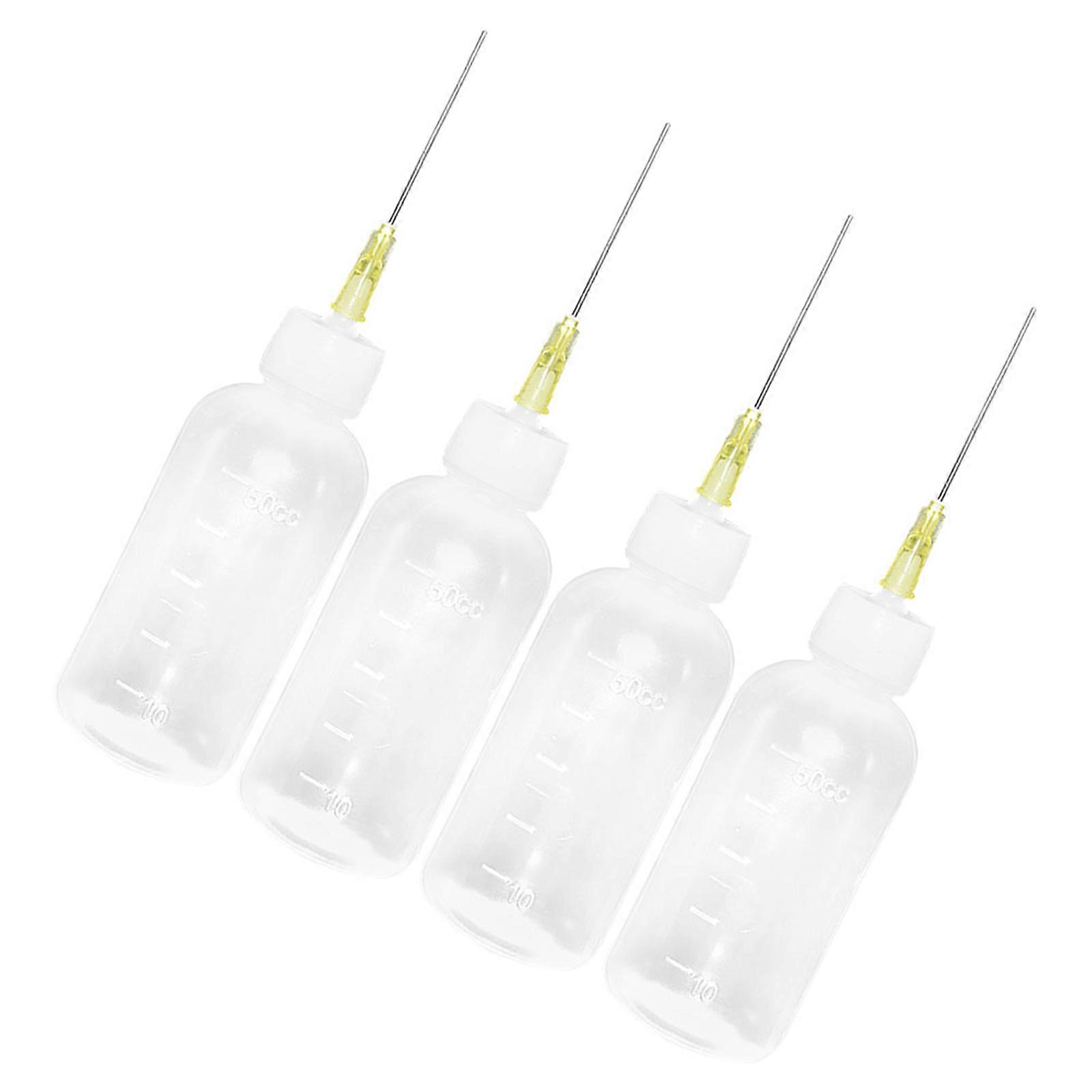 Glue Bottle for Precision Application 4Pcs with Fine Tips