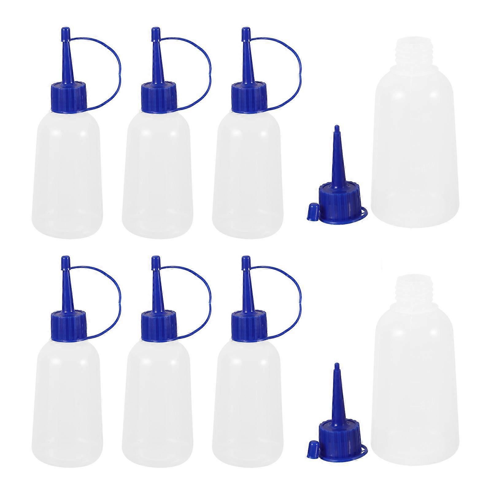 Plastic Tip Bottles for Glue Dispensing 10Pcs Precision Applicator Bottles