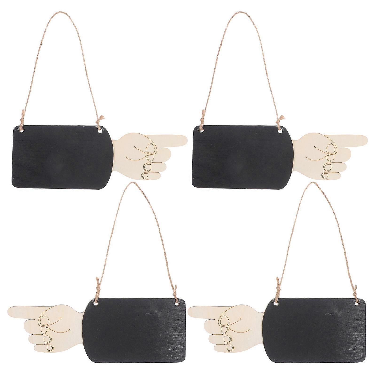 Small Blackboard Hanging Message Board for Bar Use 4Pcs Set