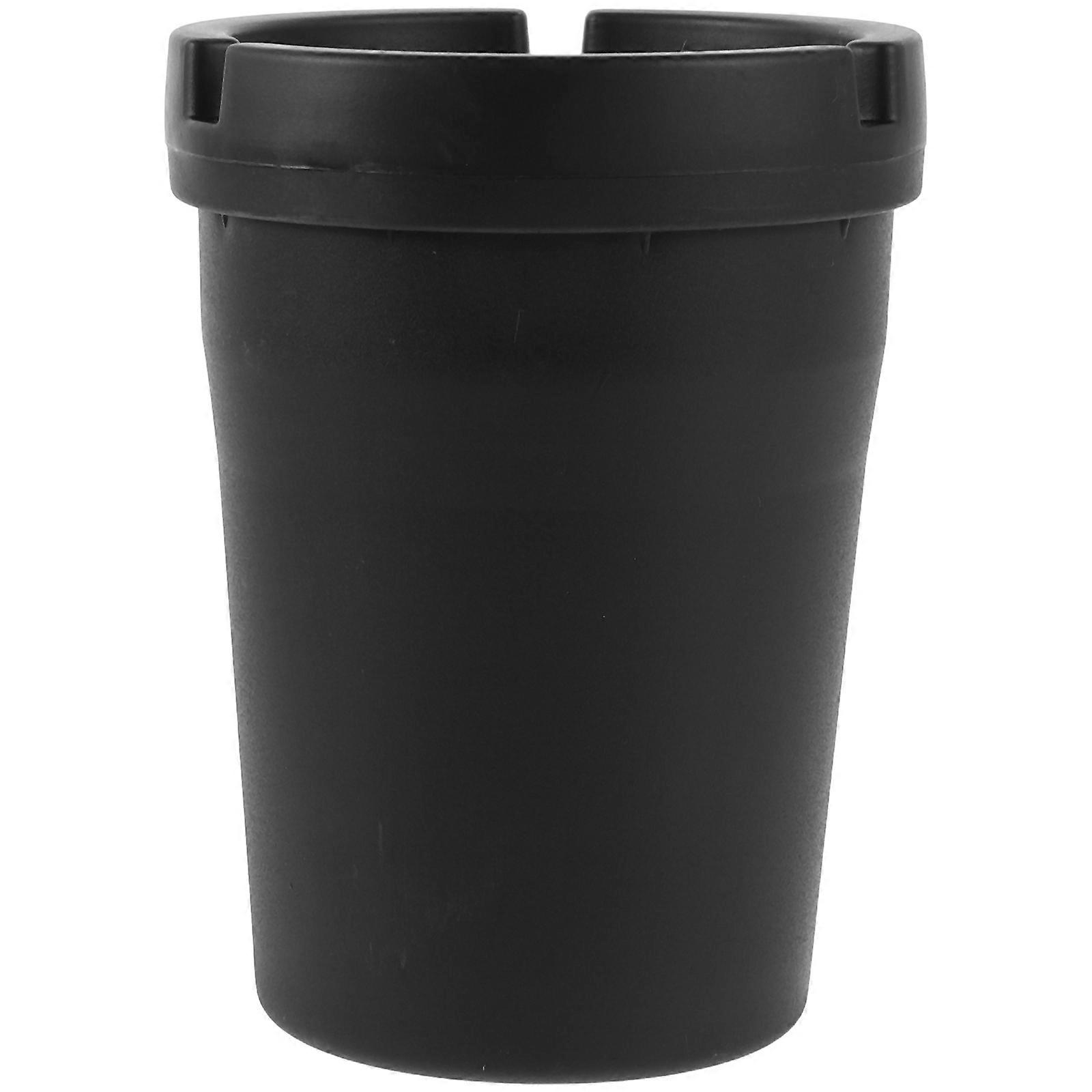 Black Plastic Ashtray for Car with Leakproof Design