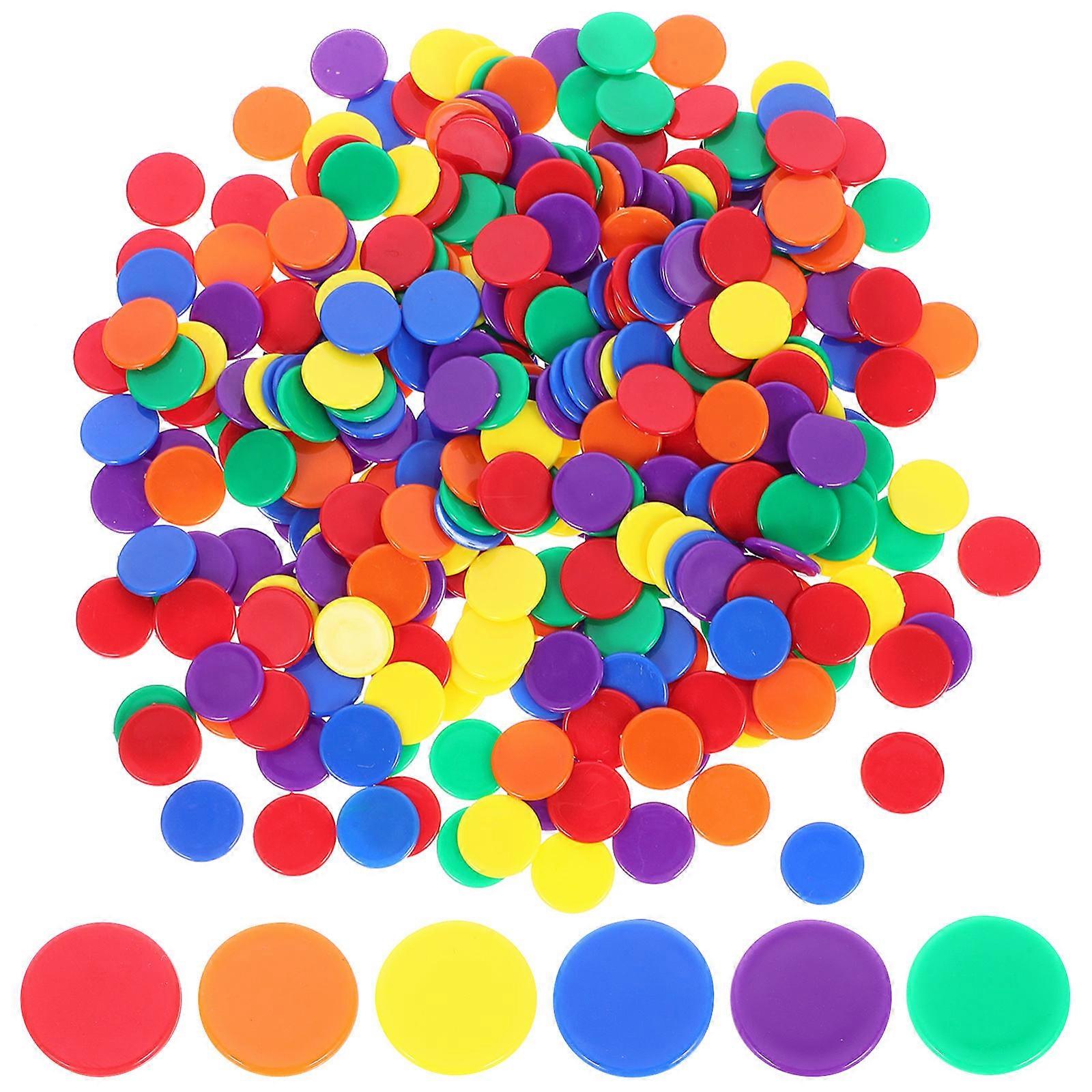 Chips Assorted Color Plastic Counting Chips for Party 500Pcs Set