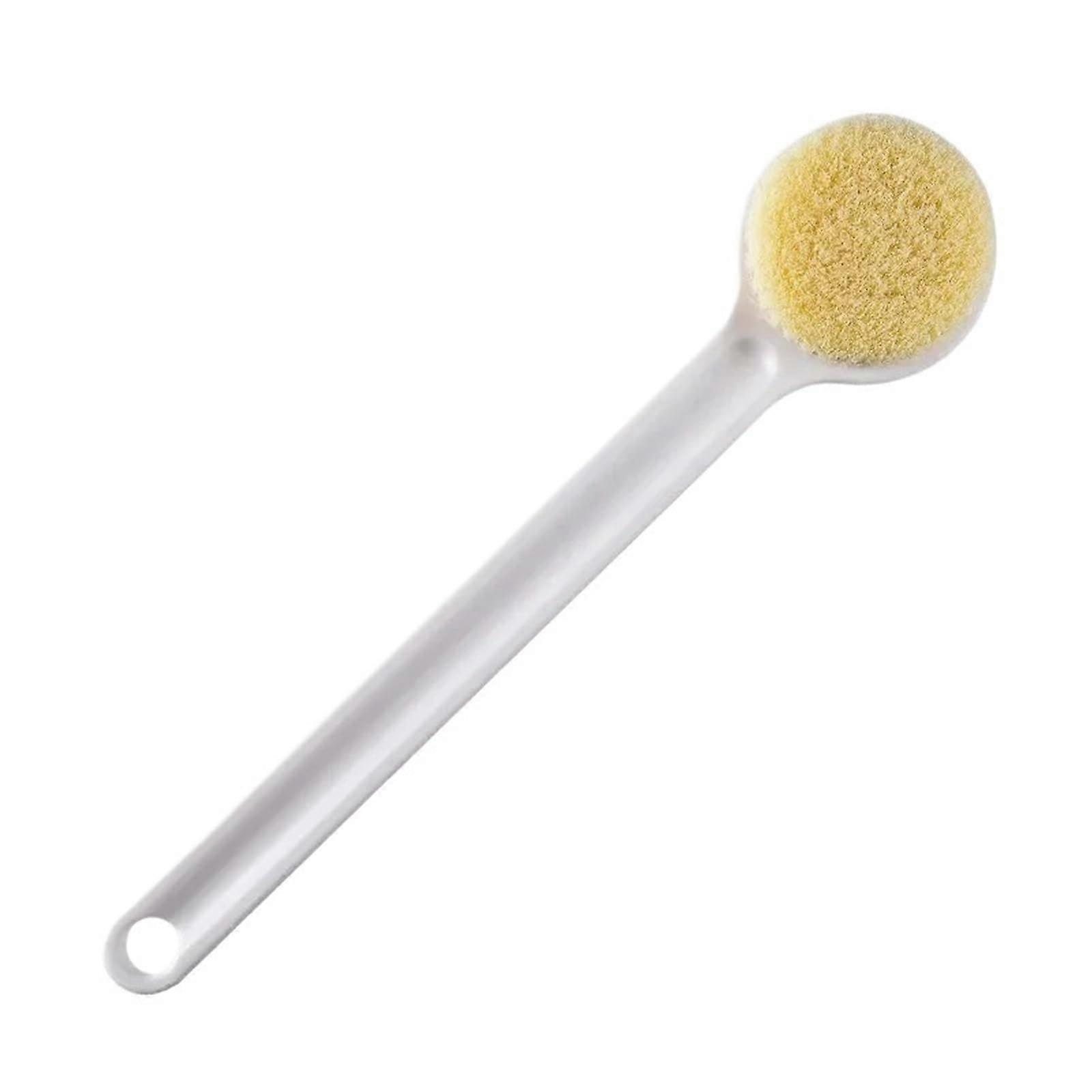 Soft Bristle Back Scrubber with Long Handle for Shower, Plastic Bath Brush for Men and Women