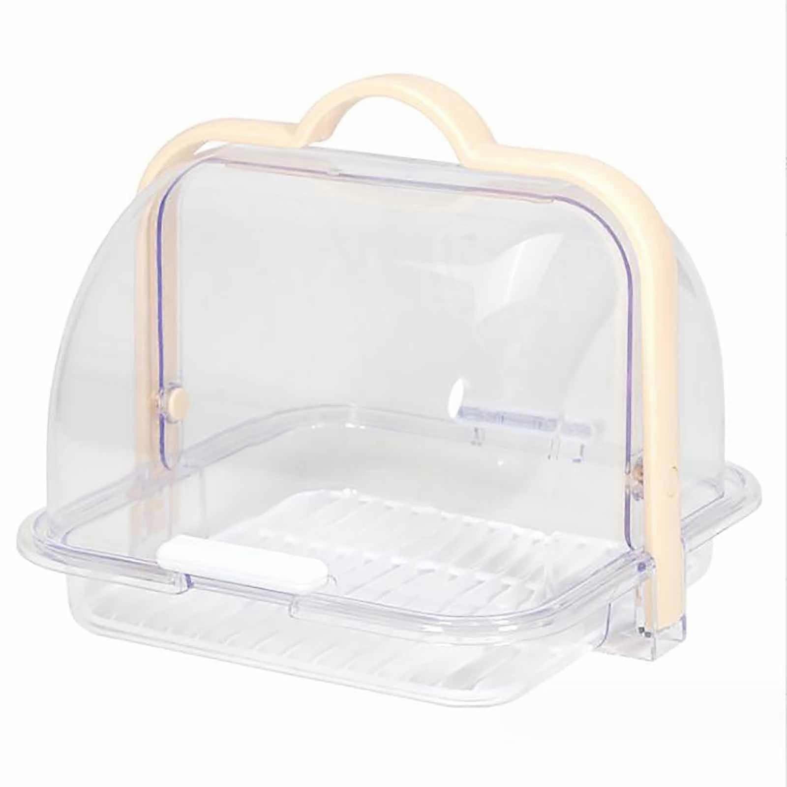 Hiroekza Kitchen Organizers And Storage Kitchen Essentials Fruit Storage Box Flip Bread Cake Storage Box Tableware Display Rack Clearance