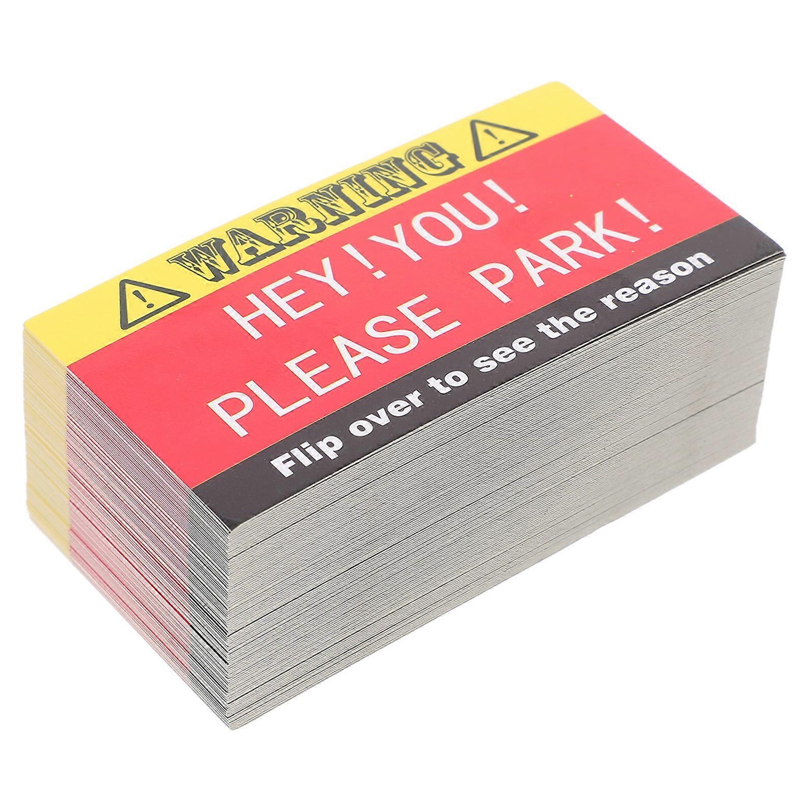 Funny Parking Cards for Warning 100Pcs Creative Bad Parking Violation Cards
