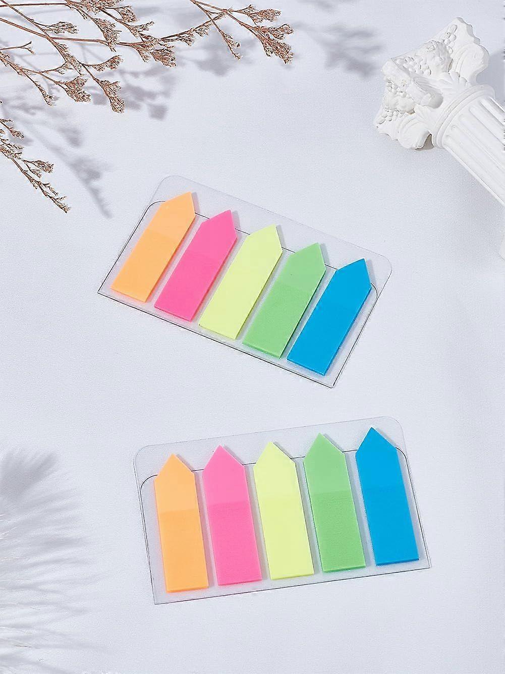 200Pcs Arrow Flags Sticky Notes PET Please Sign Here Arrow Index Tabs Sign Here Sticky Note Flags Label Tags Writing Memo Pads Easy to Post for Remind