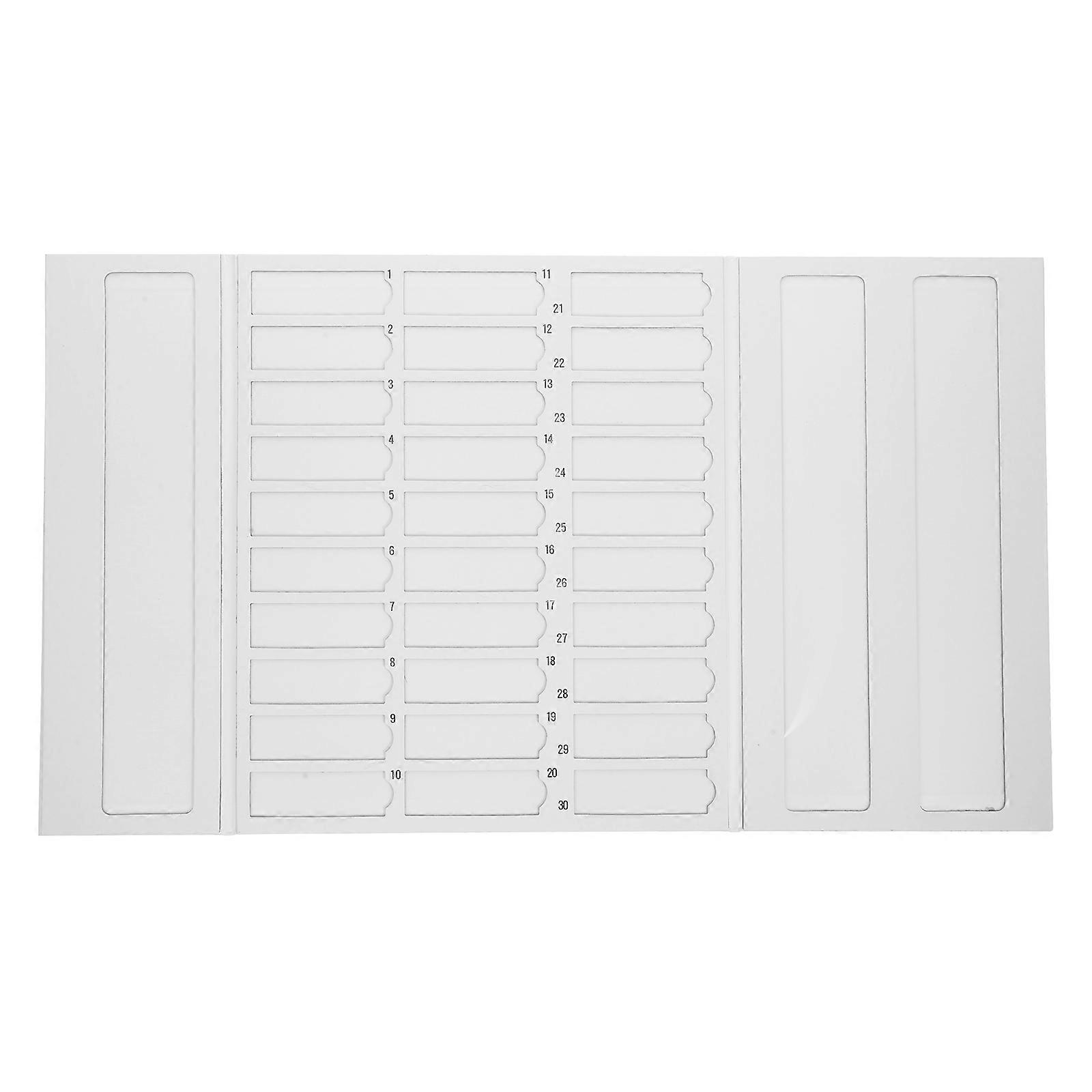 Microscope Slide Drying Board for Storage Use White Paper Holder