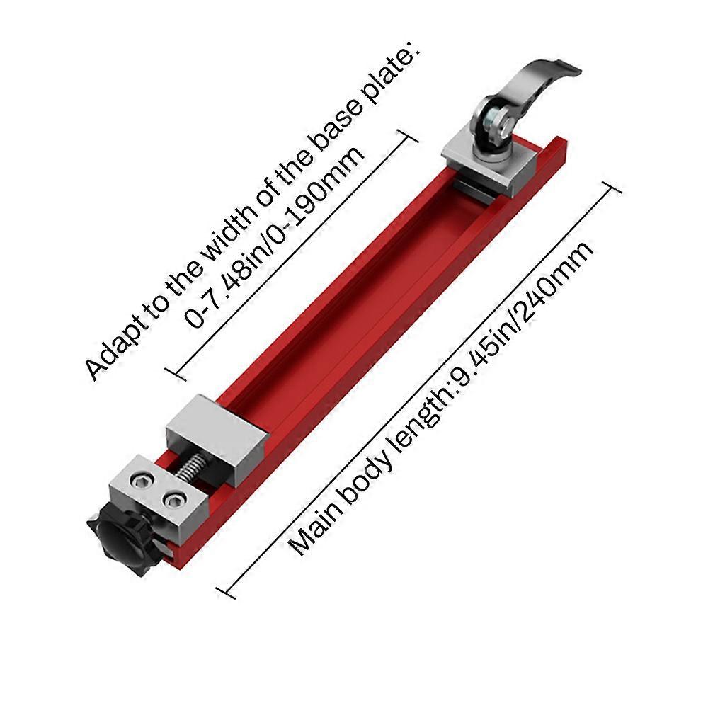 Adjustable Cutting Machine Base Guide Rail 240mm 360mm ABS Circular Saw GuidePositioning Clamp 2-Way Reverse Buckle Woodworking
