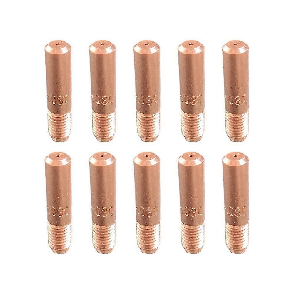 10 pcs MIG Welding Contact Tips .030 for Hobart Handler 125 Welder Durable Precise Fit