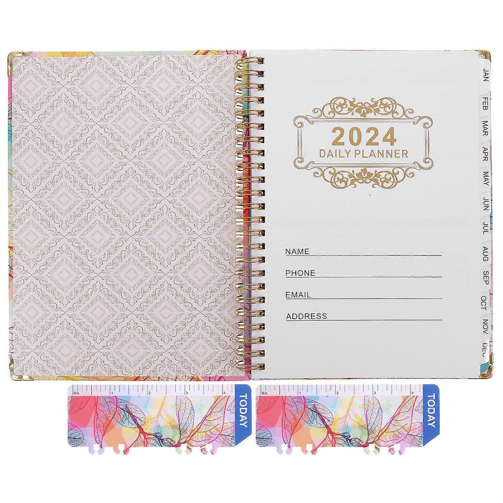 Academic Planner Date Planner for Writing 4Pcs Efficient Plan Pad 2024