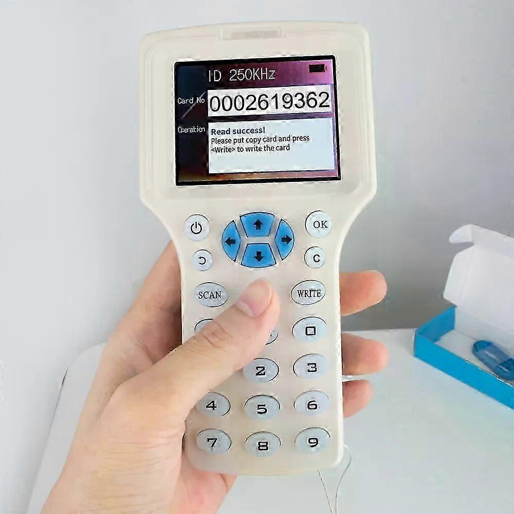 RFID Copier 125KHz 1356MHz USB Programmer NFC Smart 10-Frequency Card Reader Duplicator UID Decoder
