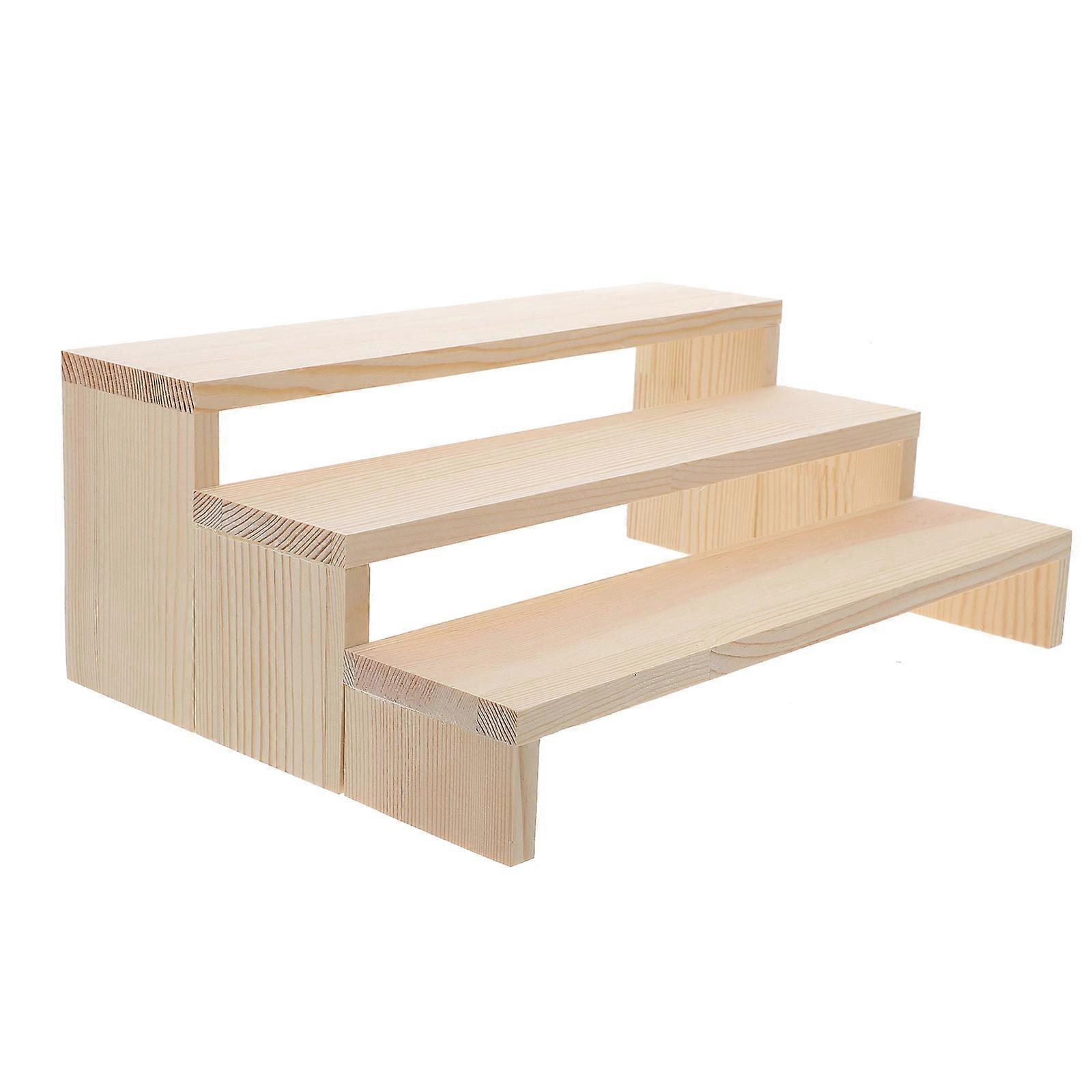 Wooden Ring Display Riser for Ring Display 3Pcs Wood Holder