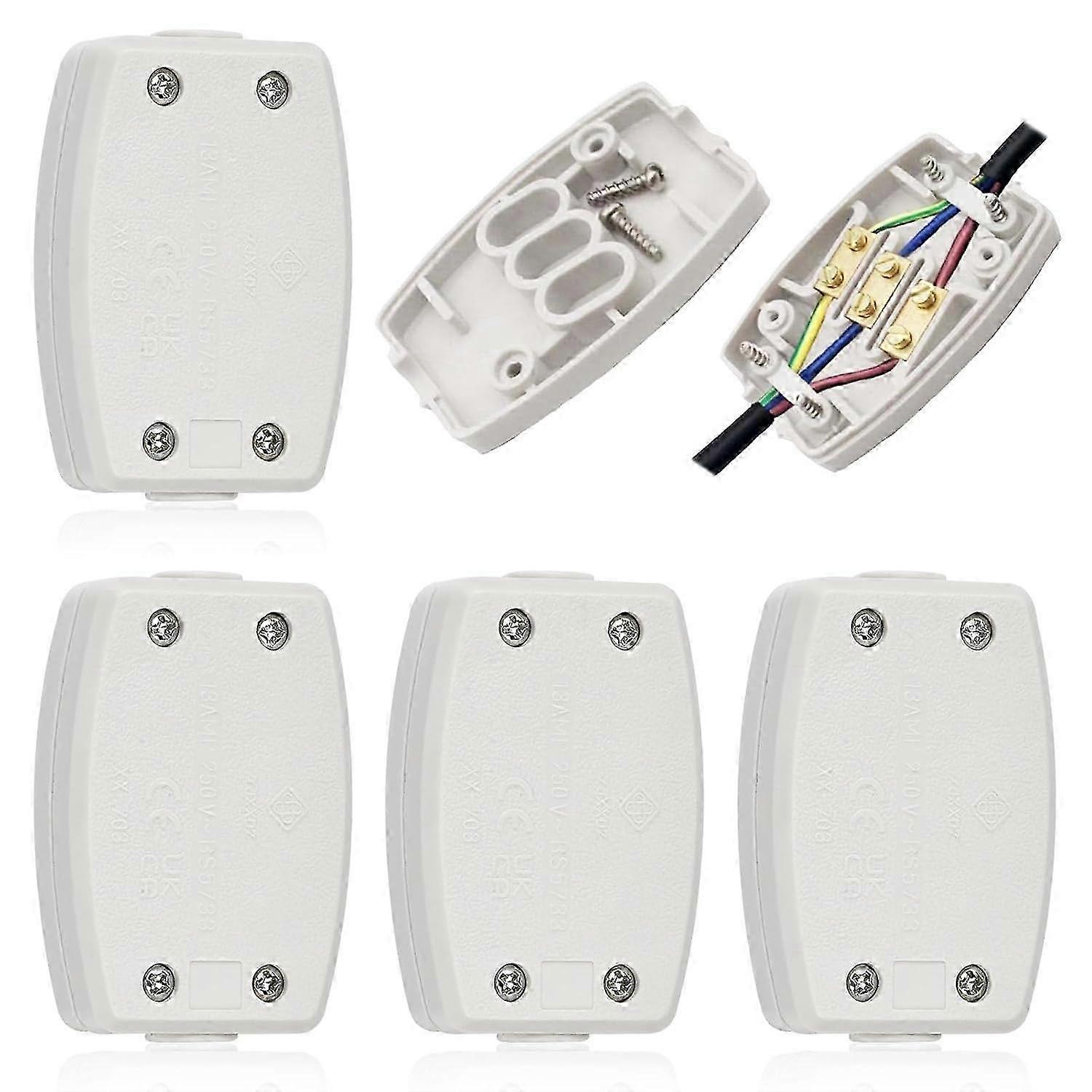 2025 4PCS Junction Box 3-Pole Junction Box Waterproof Junction Box