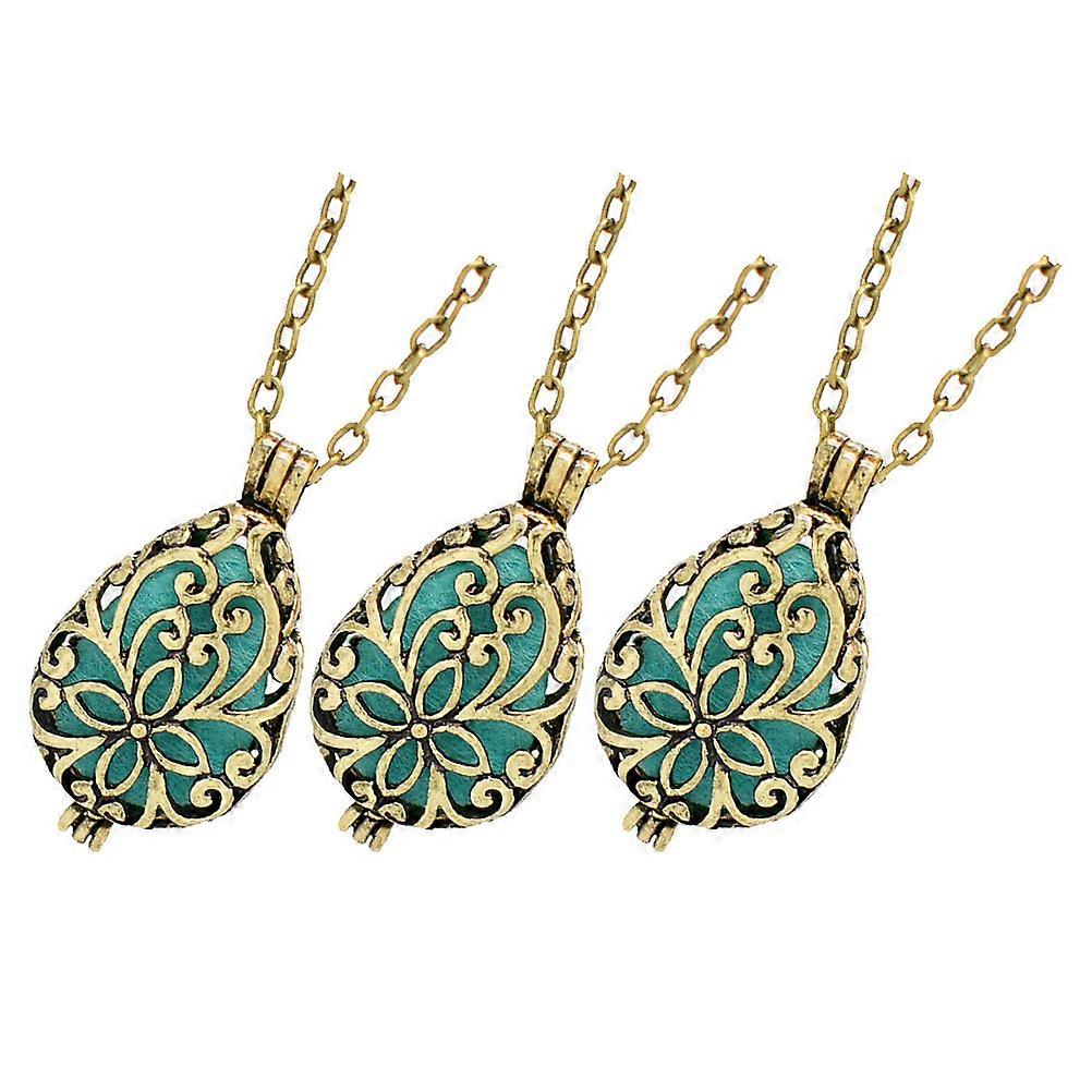 Essential Oil Diffuser Necklaces Aromatherapy Pendant for Decoration 3Pcs