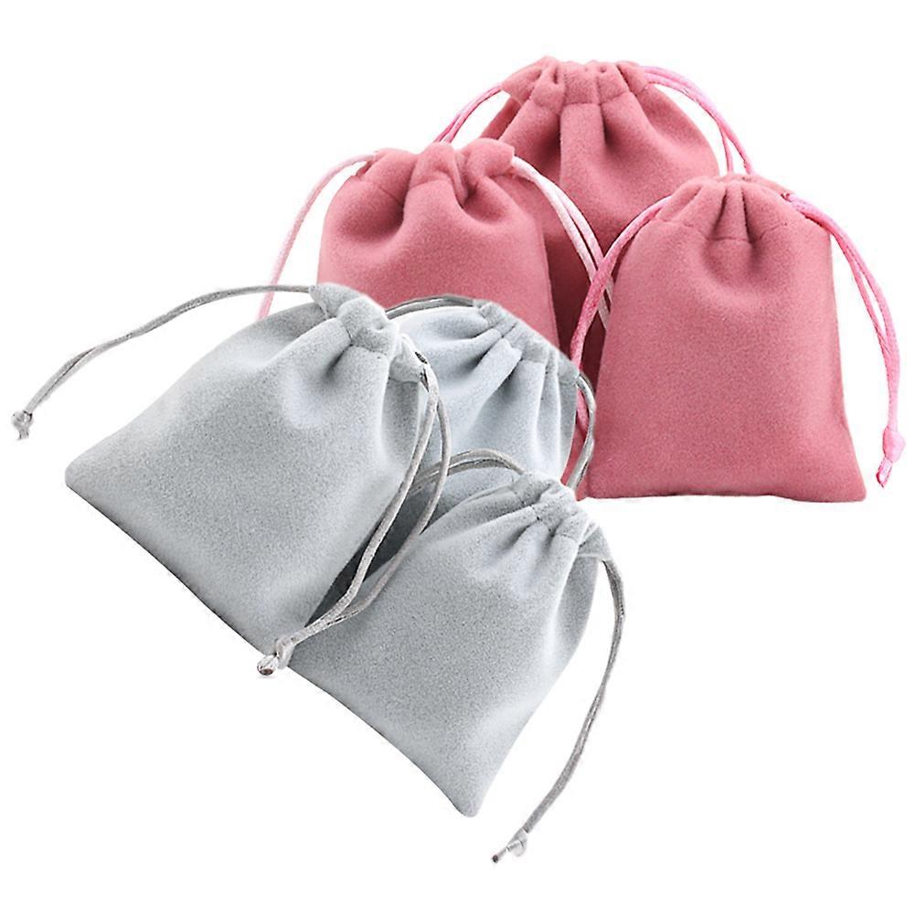 Jewelry Storage Drawstring Bags Small Assorted Color for Storage Use 6Pcs
