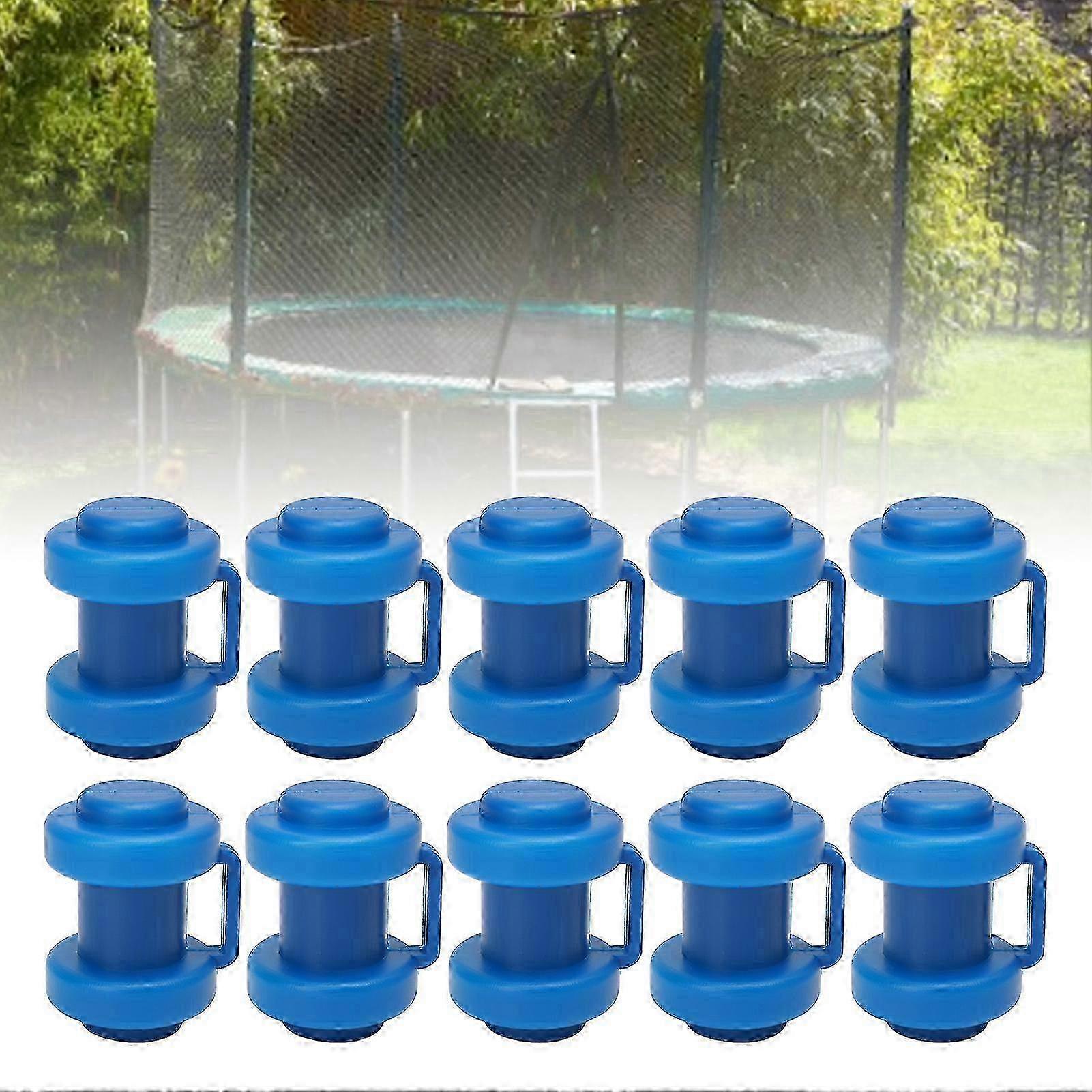 10Pcs Trampoline Enclosure Pole End Cover ABS Trampoline Pole Hat for Safety Net