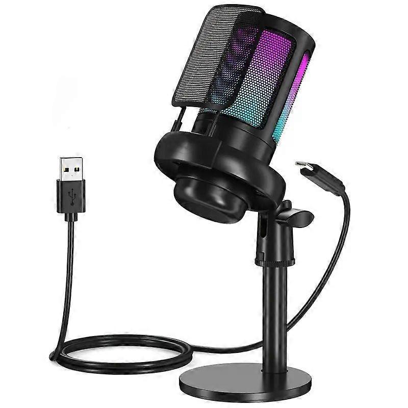 RGB USB Condenser Microphone for Gaming & Streaming