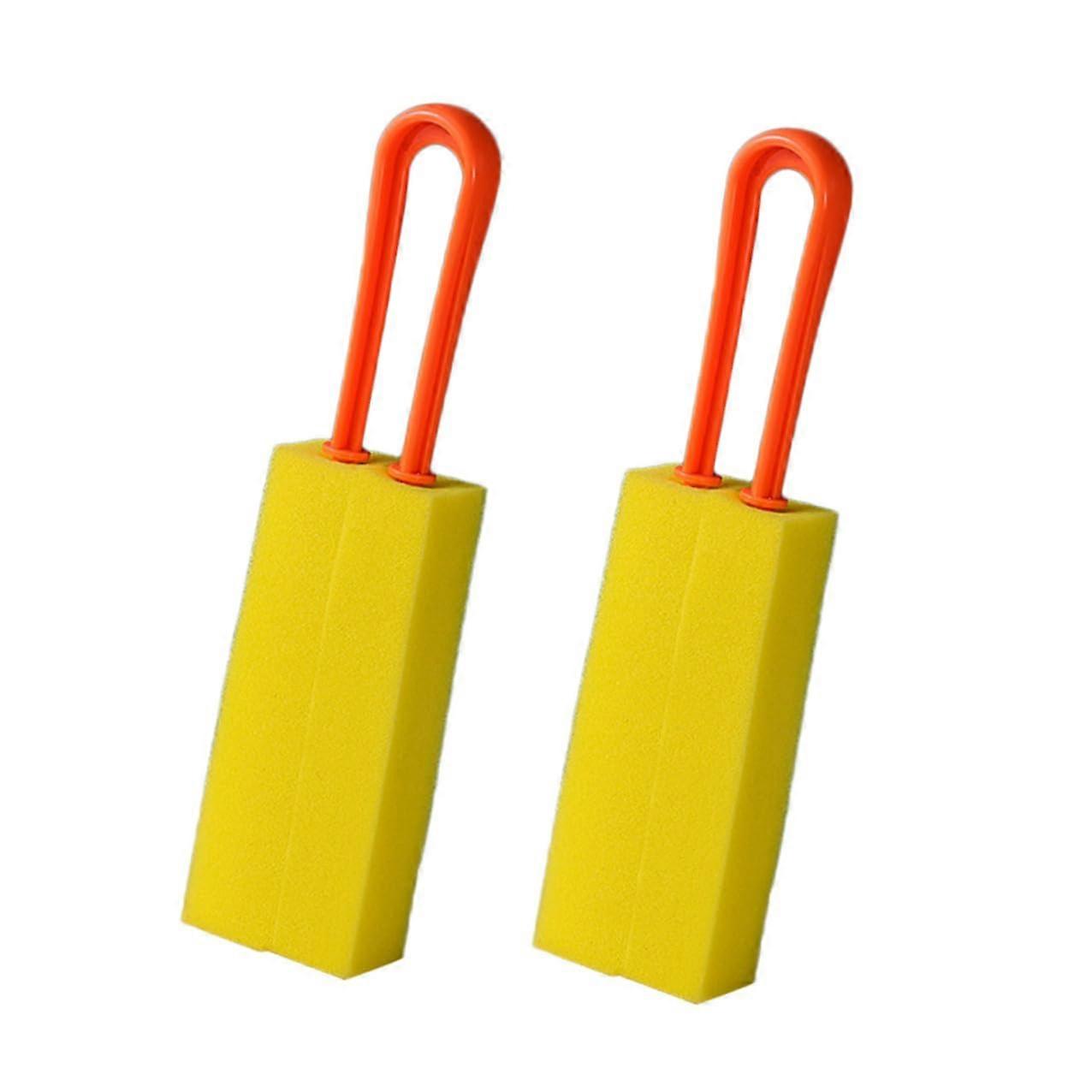 2Pcs Double Sided Bottle Cleaning Brush with  Density Sponge Long Handle for Deep Cleaning Cups Mugs