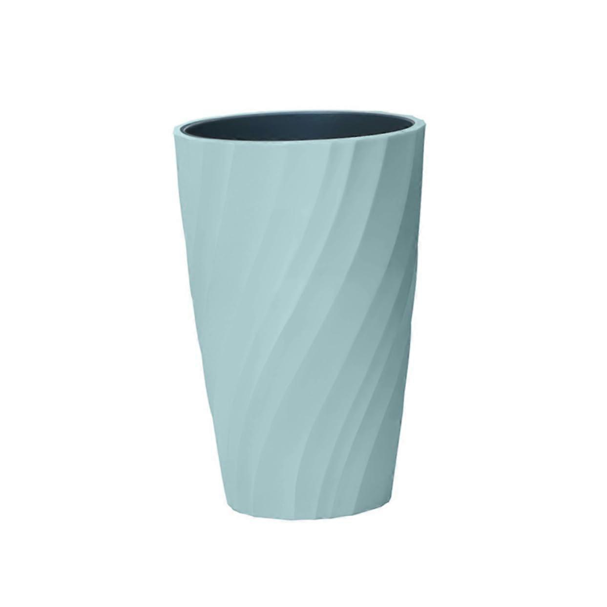 2pcs Drinking Cup for Bathroom with Screw Thread, Double Layer Toothbrush Holder, Blue and Pink