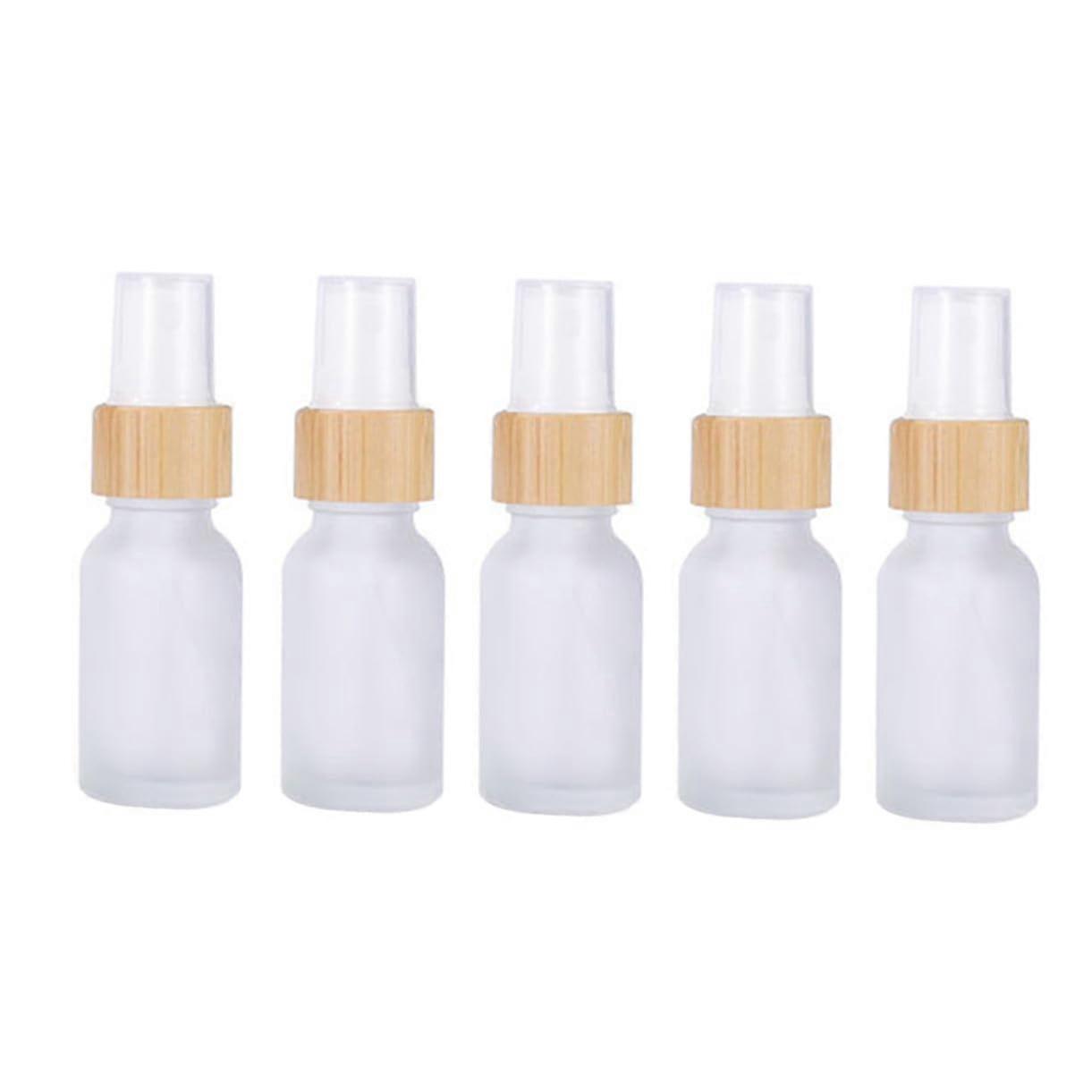 Travel Perfume Atomizer Set, 5pcs Refillable Spray Bottles with Elegant Sparkly Design for Essential Oils