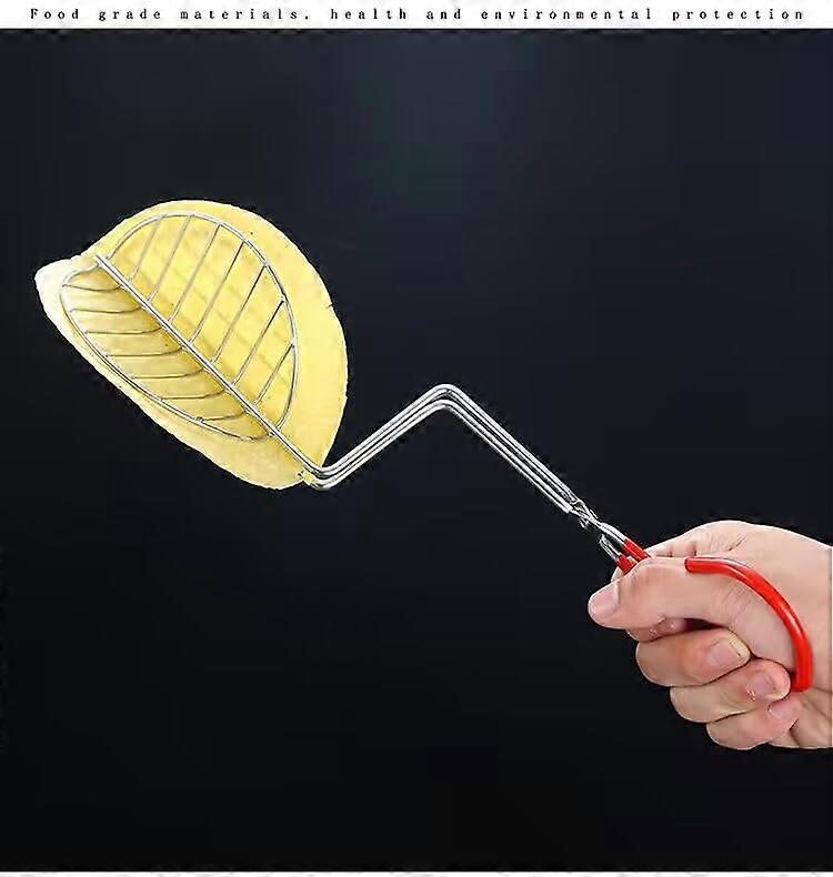 Stainless Steel Taco Shell Maker with Fried Taco Press for Crispy Shells and Easy Clean Grip