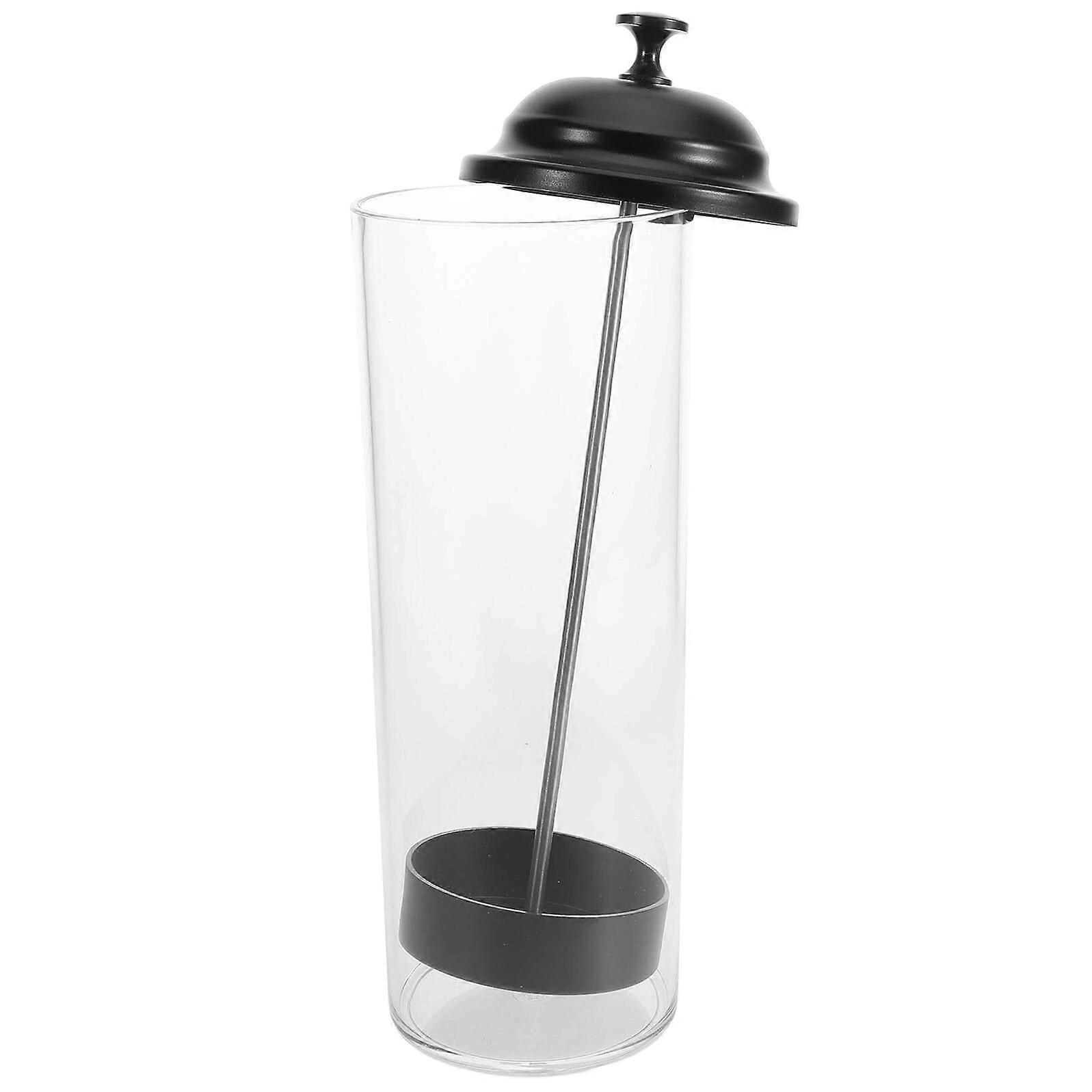 Straw Holder with Lid, Large Capacity SpaceSaving Drinking Straw Dispenser for Kitchen Countertop