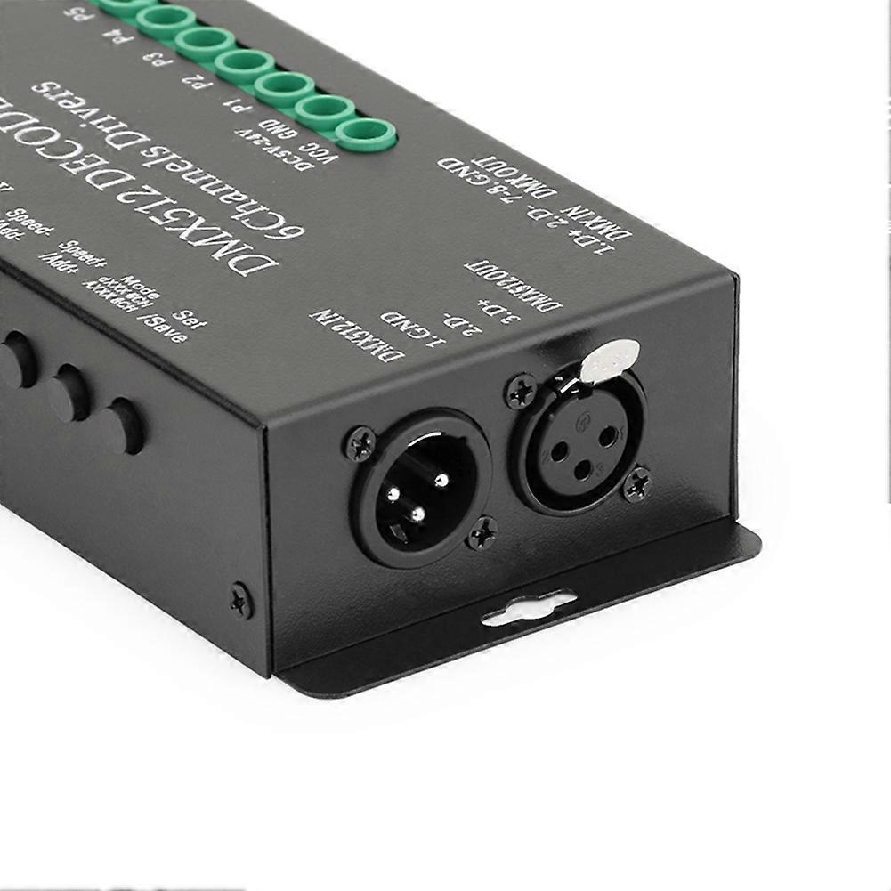 LED Lighting DMX512 Decoder, Console Dimmer RGB 6-Way,for Constant Dimmable Like LED Tap, Bar Light, LED Sources,Etc.