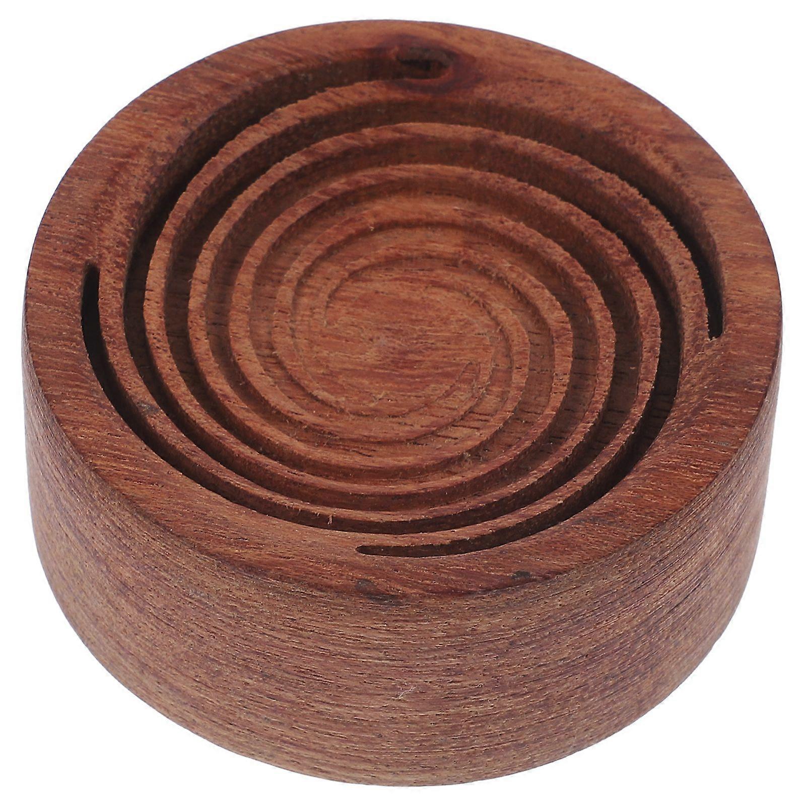 Auto etherische olie diffuser hout decoratieve aromatherapie diffuser etherische olie ronde diffuser