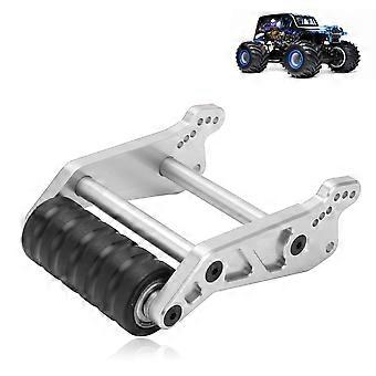 Adjustable Aluminum RC Wheelie Bar for LOSI LMT 1/8 Solid Axle Truck, Silver Dual Wheel