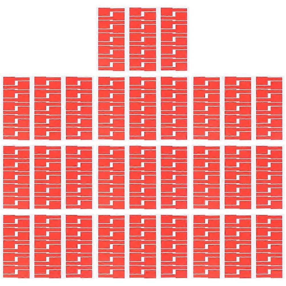 10Pcs Durable A4 Self-adhesive Sticker Creative Identification Tags (Red)