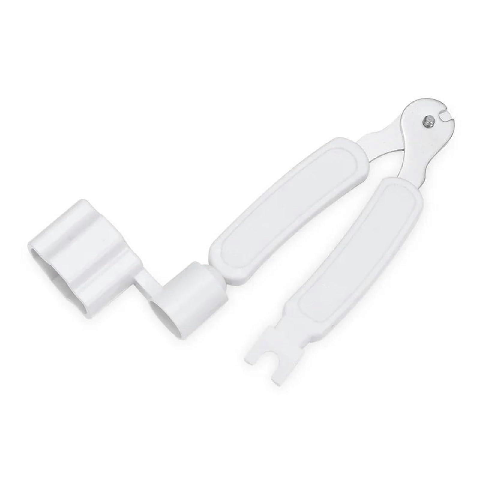 3 in 1 Guitar String Winder and Cutter with Multifunction Pin Puller Tool White