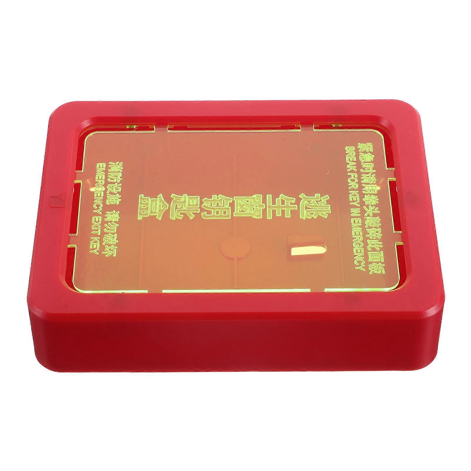 4Pcs Emergency Door Key Lock Box for Wall Mount Fire Red
