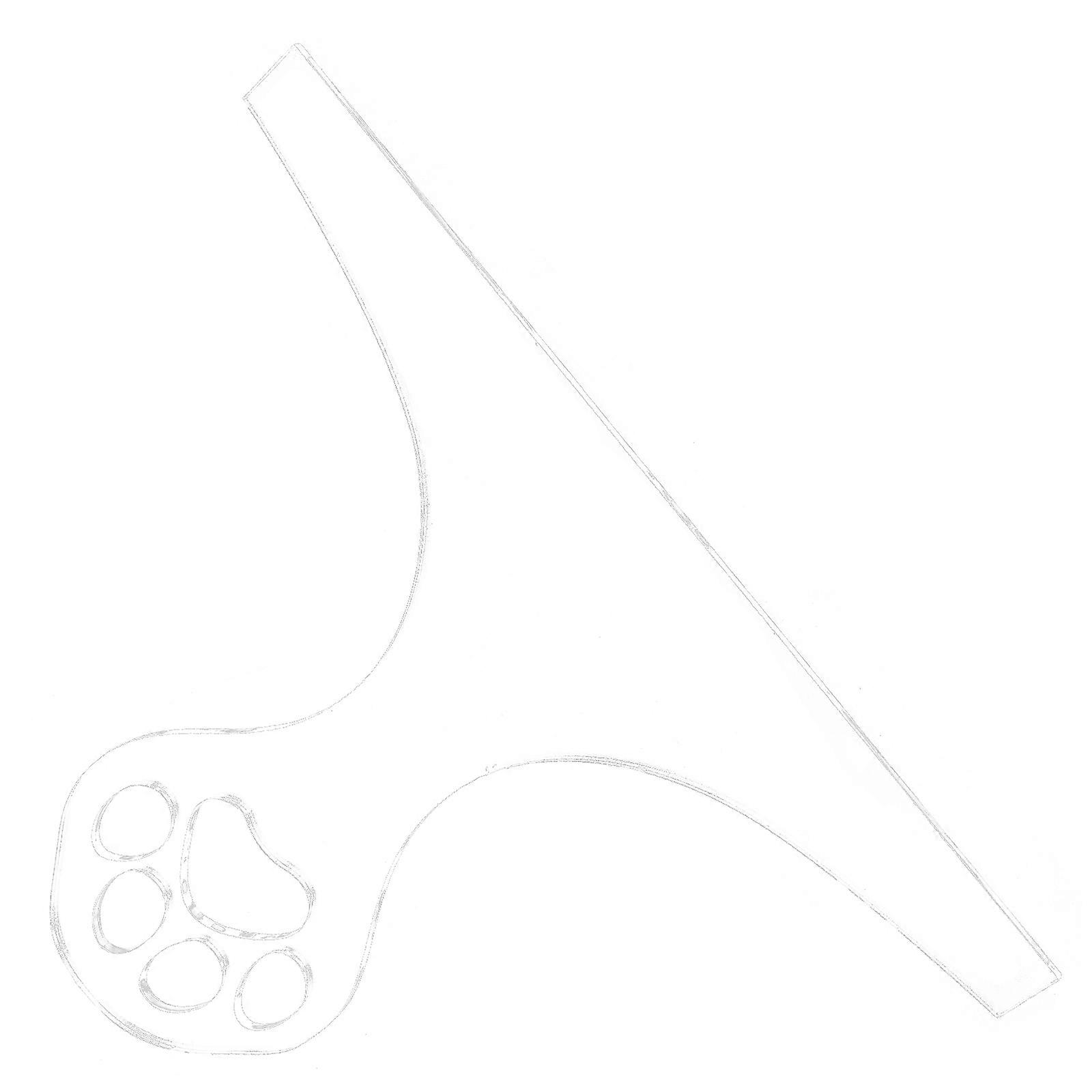 Transparent Cutting Board Handle Template for Precise Cutting