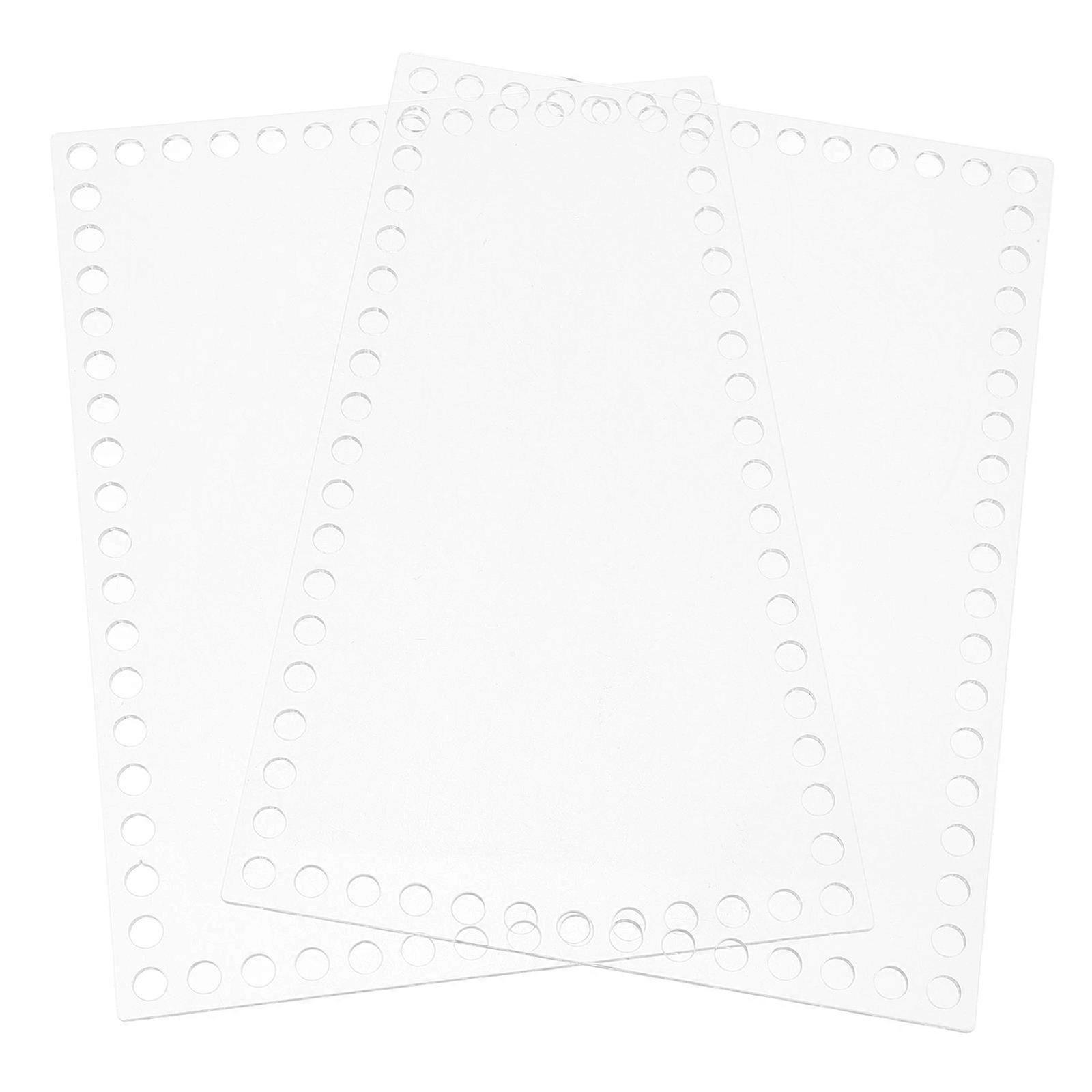 Weaving Board Acrylic Tool for Craft Use 2Pcs Durable Weaving Material