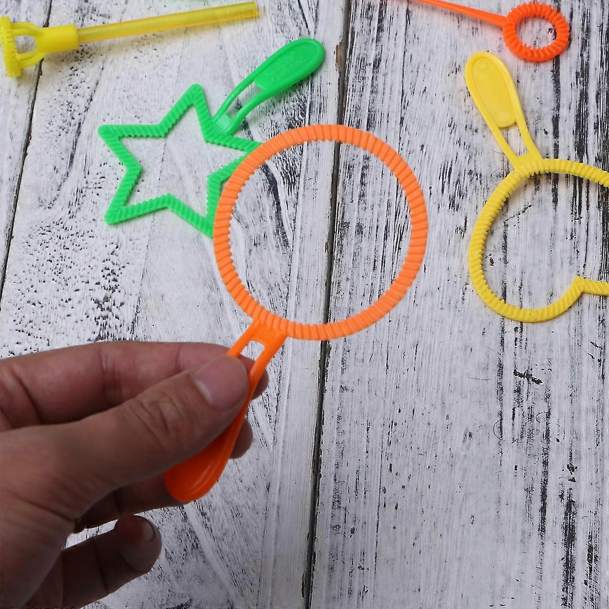 Fun Toys Bubble 6Pcs Bubble Wand Tool Blower Set